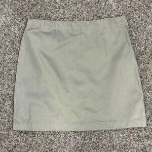 Lands' End Tan Skort Classic Cotton Blend